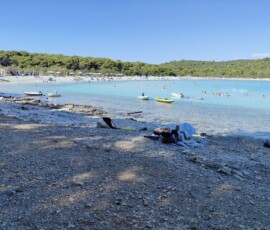 Dugi Otok – plaża Sakarun Turkusowa woda plaży Sakarun na wyspie Dugi Otok