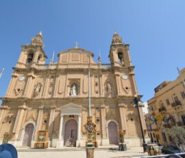 Żurrieq – Kościół Świętej Katarzyny Barokowy kościół Świętej Katarzyny w wiosce Żurrieq na Malcie