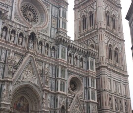 Florencja – katedra z dzwonnicą Giotta Katedra Santa Maria del Fiore z dzwonnicą Giotta we Florencji