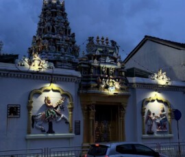Świątynia hinduska w George Town Kolorowa hinduska świątynia Sri Mariamman w George Town