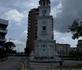 Wieża zegarowa Królowej Wiktorii w George Town Wieża zegarowa Queen Victoria Memorial w George Town w Penang