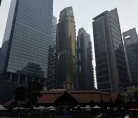 Wieżowce dzielnicy finansowej Wieżowce dzielnicy finansowej Singapuru